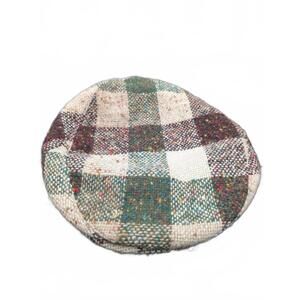 Vintage David Hanna & Sons Donegal Wool Patchwork Tweed Newsboy Flat Hat